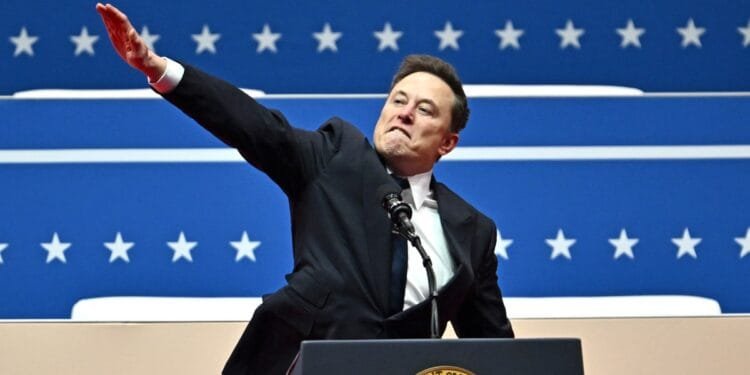 Musk accused of giving Nazi salute during Trump inauguration celebrations 1 Musk accused of giving Nazi salute during Trump inauguration celebrations