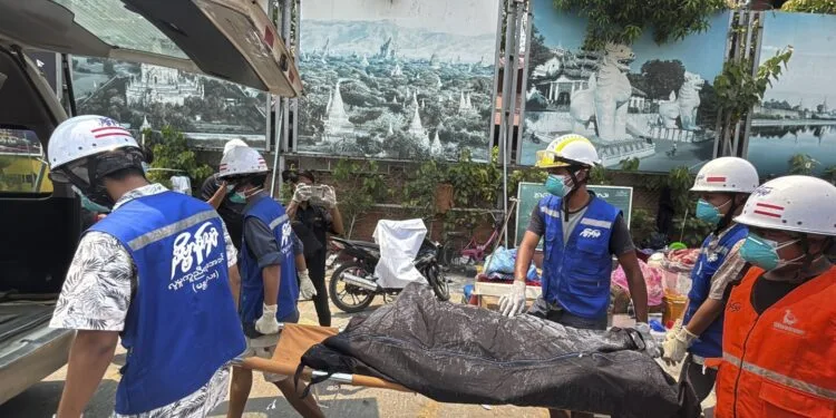 Myanmar earthquake death toll rises to 3,145 as more bodies found