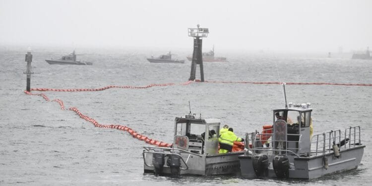 Navy crew members eject from their jet before it crashes off the San Diego coast