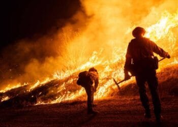 New wildfire near Los Angeles explodes to 9,400 acres, forces evacuations