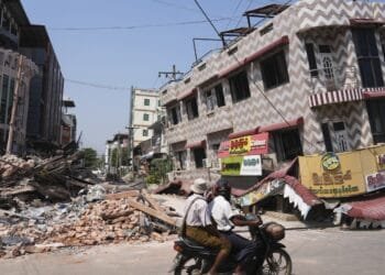 Officials survey damage in Myanmar’s earthquake-devastated central areas