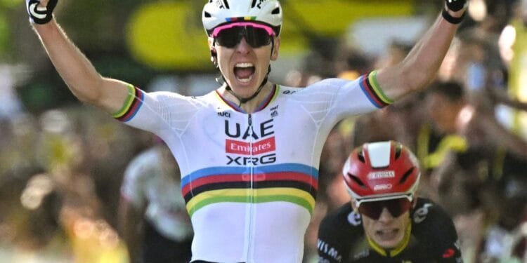 Pogacar reaches 100th-career win mark with victory in fourth stage of Tour de France 1 Pogacar reaches 100th-career win mark with victory in fourth stage of Tour de France