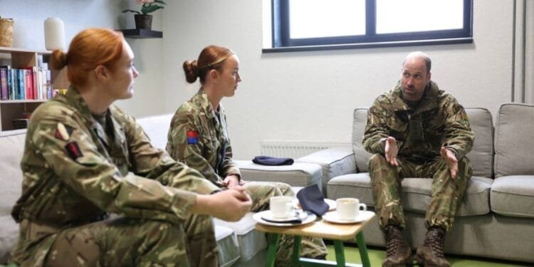 Prince William wears battle gear on visit to British troops in Estonia 1 Prince William wears battle gear on visit to British troops in Estonia
