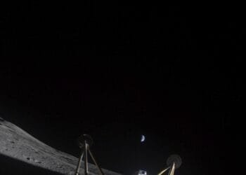 Private lunar lander is declared dead after landing sideways in a crater near the moon’s south pole