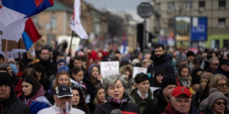 Protests over train station collapse grip Serbia, demand government action