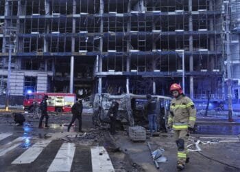 Russian attack kills 4 people in Kyiv as Ukrainian drone strikes set Russian fuel stores alight