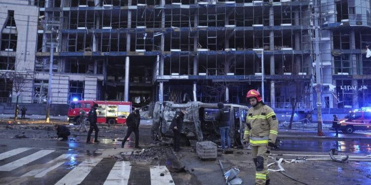 Russian attack kills 4 people in Kyiv as Ukrainian drone strikes set Russian fuel stores alight
