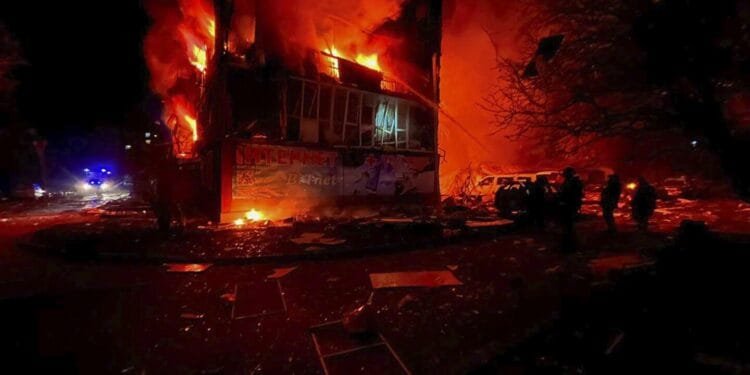 Russian strike on Ukrainian town kills 11 as US cuts intelligence sharing with Kyiv