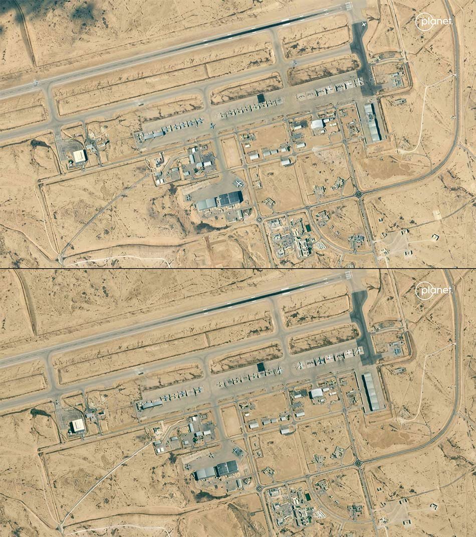 Satellite images of Israeli Nevatim air base show damage