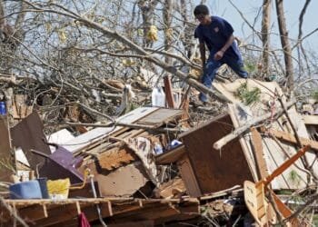 Severe weather moves east after tornadoes, winds and wildfires killed at least 39 people