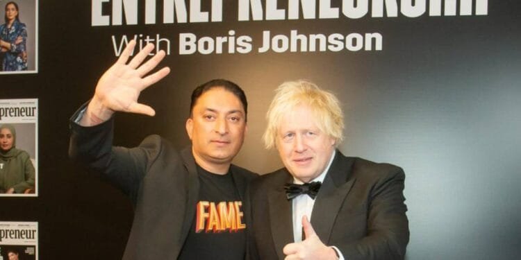 Sheeraz Hasan crowned a 'Legend of Entrepreneurship' by Entrepreneur Middle East, with Johnson's absolute seal of approval