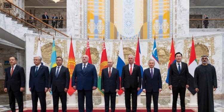 Sheikh Khaled, leaders of EAEU member states discuss trade ties in Belarus