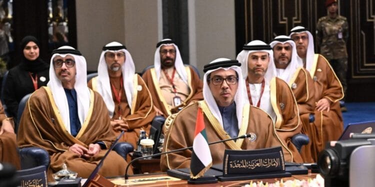 Sheikh Mansour arrives in Cairo to attend Extraordinary Arab Summit 1 Sheikh Mansour arrives in Cairo to attend Extraordinary Arab Summit