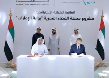 Sheikh Mohammed witnesses an agreement with Italian ‘Thales Alenia’ to build lunar space station