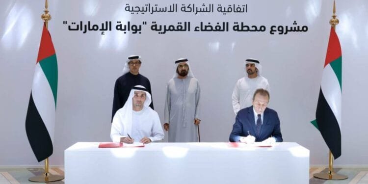 Sheikh Mohammed witnesses an agreement with Italian ‘Thales Alenia’ to build lunar space station