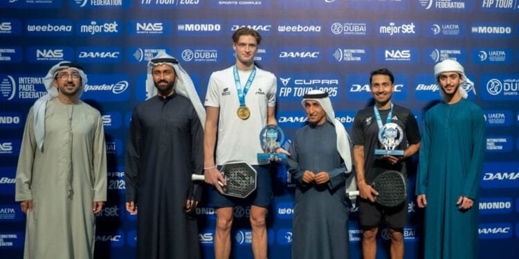 Sheikh Saeed crowns winners of FIP Padel C’ship at NAS Sports Tournament