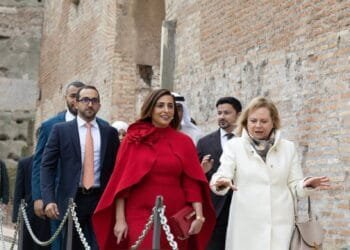 Sheikha Bodour opens first Arab exhibition in Rome’s Colosseum