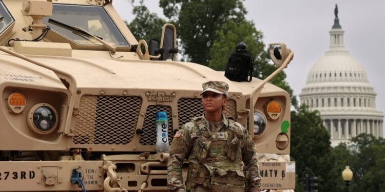 Six Republican states send 1,100 troops to US capital amid crackdown