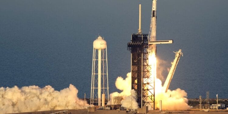 SpaceX launches a new crew to the space station to replace NASA’s stuck astronauts