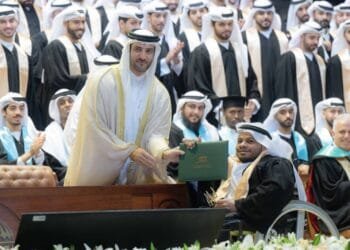 Sultan Bin Ahmed attends University of Sharjah graduation ceremony