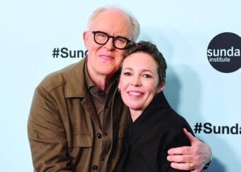 john lithgow and olivia colman began the proceedings photo file