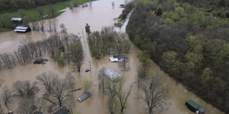 Swollen rivers flood towns in US South after dayslong deluge of rain