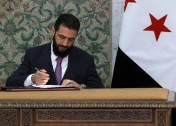 Syria leader signs constitutional declaration, hailing 'new history'