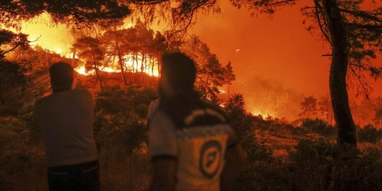 Syrian wildfires spread due to heavy winds and war remnants