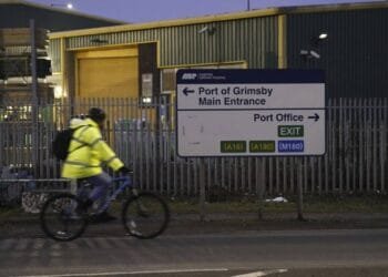 Tanker hired by US ablaze off UK after hit by container ship