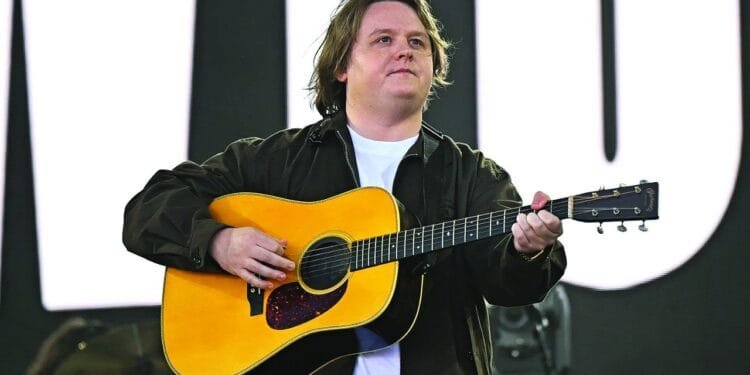 Tearful Lewis Capaldi returns to Glastonbury in unbilled set
