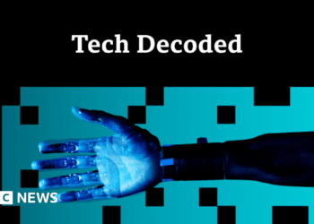 Creative image showing a coin with 'B' combined with a dollar sign on top of an electrical board of signals in blue