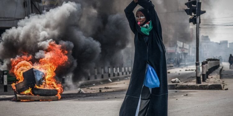 Thousands rally in Kenya to mark anniversary of antitax demonstrations