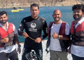 Tourist drops expensive necklace in waters of Hatta dam, Dubai Police retrieve it for him