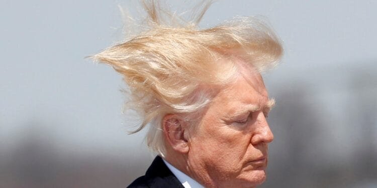 Trump moves to take care of 'my beautiful hair' 1 Trump moves to take care of