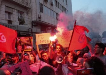 Tunisia an ‘open-air prison’, say protesters at anti-President Saied march