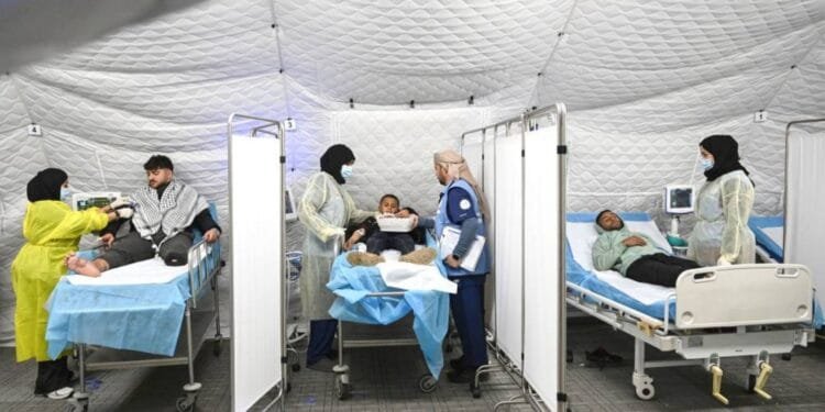 UAE Floating Hospital receives dozens of Palestinian patients from Gaza since start of ceasefire