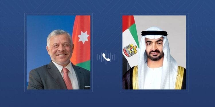 UAE President, Jordanian King discuss bilateral ties, regional developments 1 UAE President, Jordanian King discuss bilateral ties, regional developments