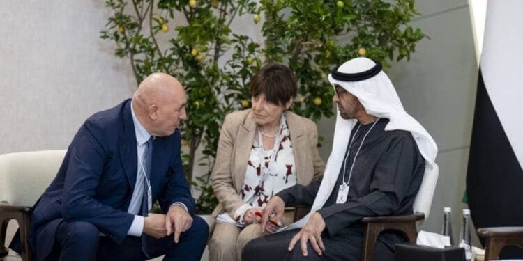 UAE President meets Italian Defence Minister, tours IDEX 2025
