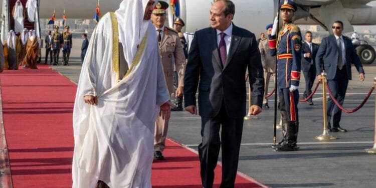 UAE President welcomed in Cairo by Egyptian leader at start of fraternal visit