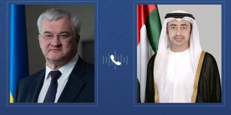 UAE, Ukrainian FMs discuss strengthening relations