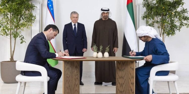 UAE, Uzbekistan Presidents witness signing of strategic  agreements