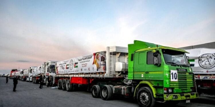 UAE delivers 10 aid convoys to Gaza