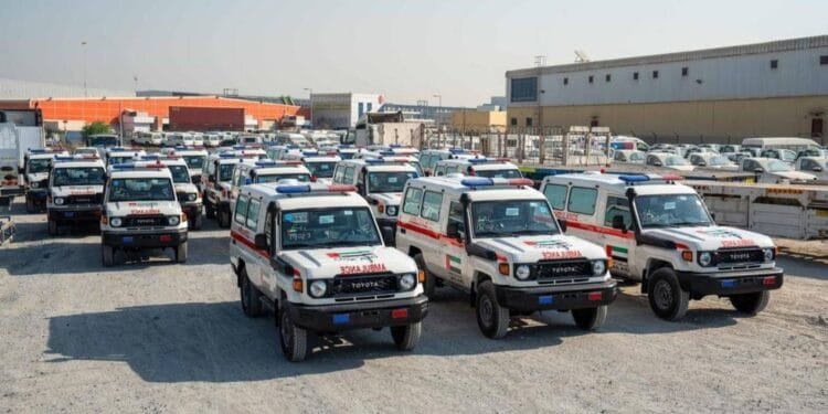 UAE sends 25 ambulances, medical supplies to Angola