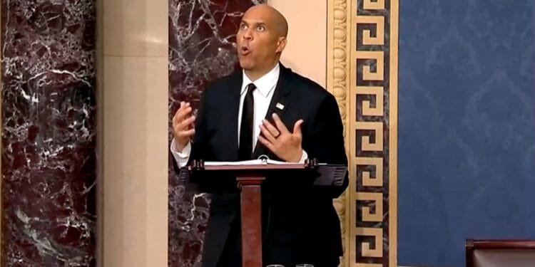 US Senator Cory Booker makes history with record speech aimed at Trump