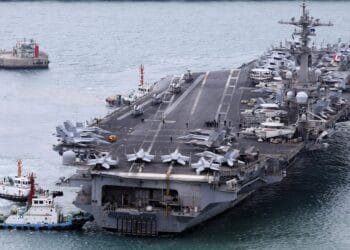 US aircraft carrier arrives in South Korea after North Korea test-fired missiles