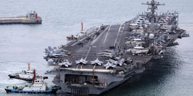 US aircraft carrier arrives in South Korea after North Korea test-fired missiles