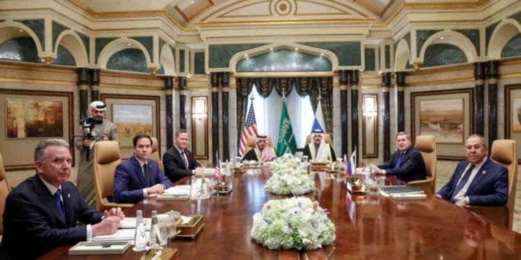 US and Russia meet without Ukraine for first talks on ending war