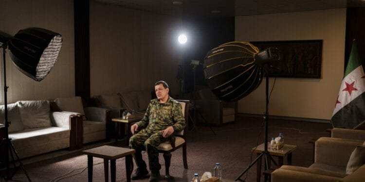 US-backed commander says his Kurdish-led group wants a secular and civil state in post-Assad Syria 1 US-backed commander says his Kurdish-led group wants a secular and civil state in post-Assad Syria