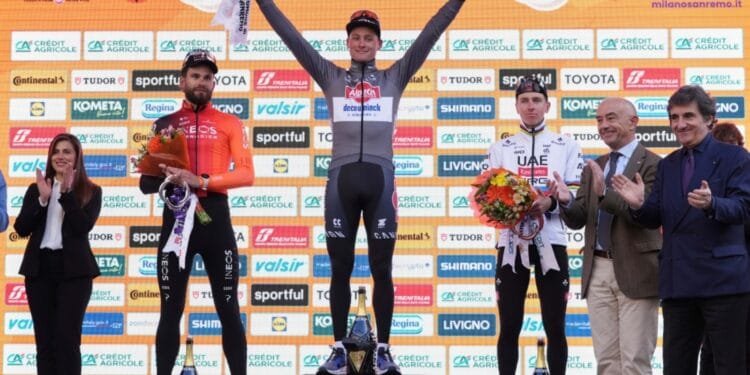 Van der Poel wins Milan-San Remo, podium finish for UAE’s Pogacar
