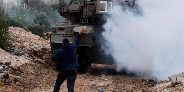 Why are Israeli tanks in the occupied West Bank?